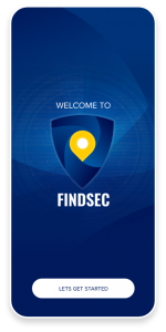 FindSec mobile app splash screen