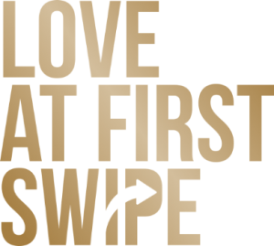 Love at First Swipe vertical logo