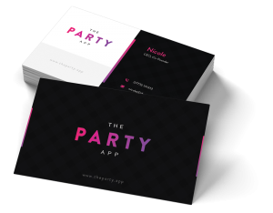 Party App Business Cards