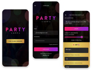 Party App clubs group