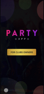 Party App Mobile app Clubs animation