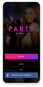 Party App Mobile App Login