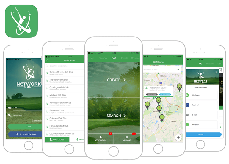 Network golf app featured image
