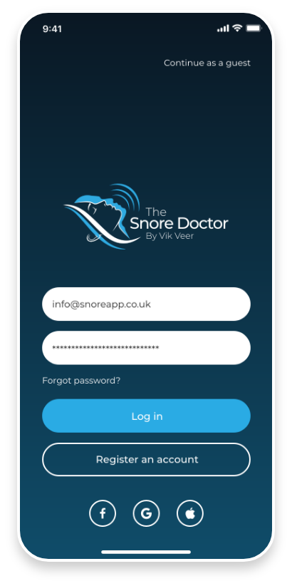 The Snore Doctor Login