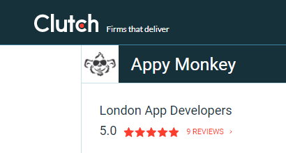 Clutch Recognizes Appy Monkey as UK’s Leading Mobile App Developer for 2022 Appy Monkey